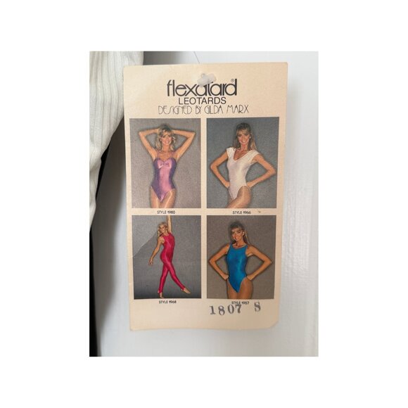 Vintage 1980s Flexatard by Gilda Marx Leotard – NWT – Made in USA – Style 1807 – - Picture 4 of 4